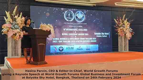 Video News _ Keynote Speech by Hasina Parvin at WGF GBIF Thailand 2024