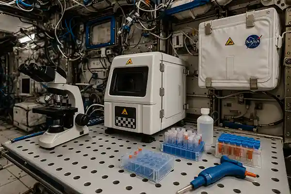 A look inside the ISS’s science module – where astronauts conduct zero-gravity experiments that impact life on Earth.