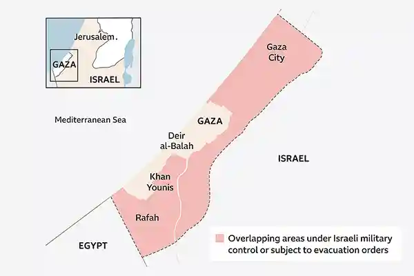 Gaza Militarised Zones Map