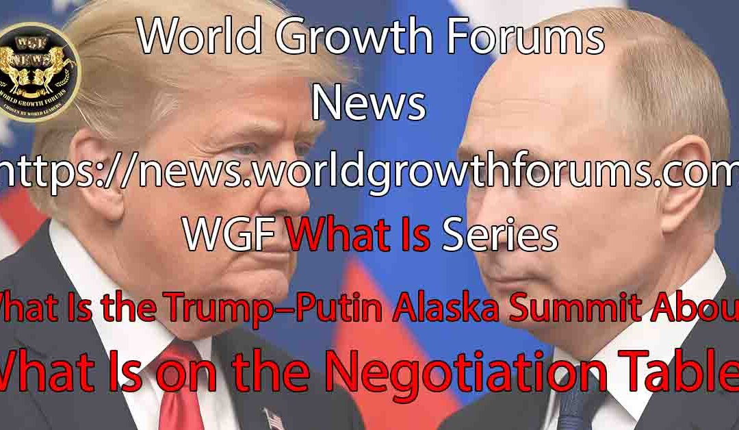 What Is the Trump–Putin Alaska Summit About?
