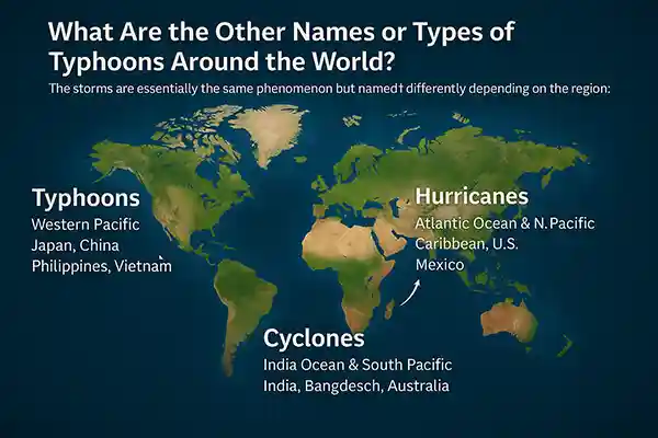What Are the Other Names or Types of Typhoons Around the World?