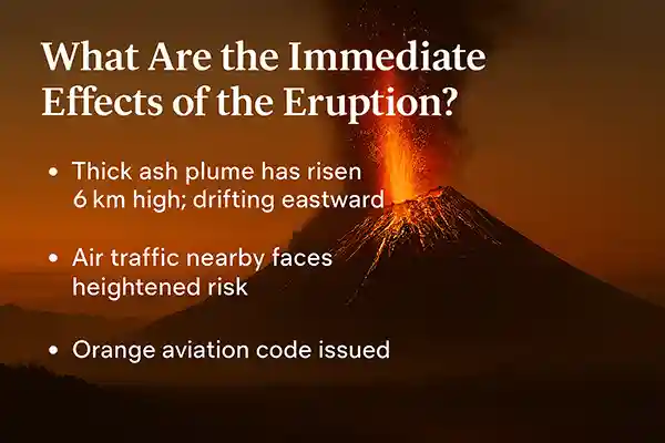 What Are the Immediate Effects of the Eruption?