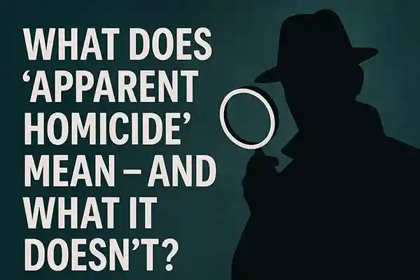 What Does ‘Apparent Homicide’ Mean – and What It Doesn’t?